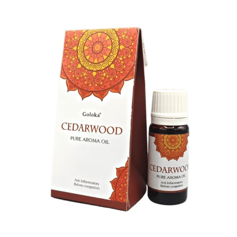 Αρωματικά Έλαια Goloka - Κέδρος (Cedarwood) Pure Aroma Oil 10ml - mykarma.gr