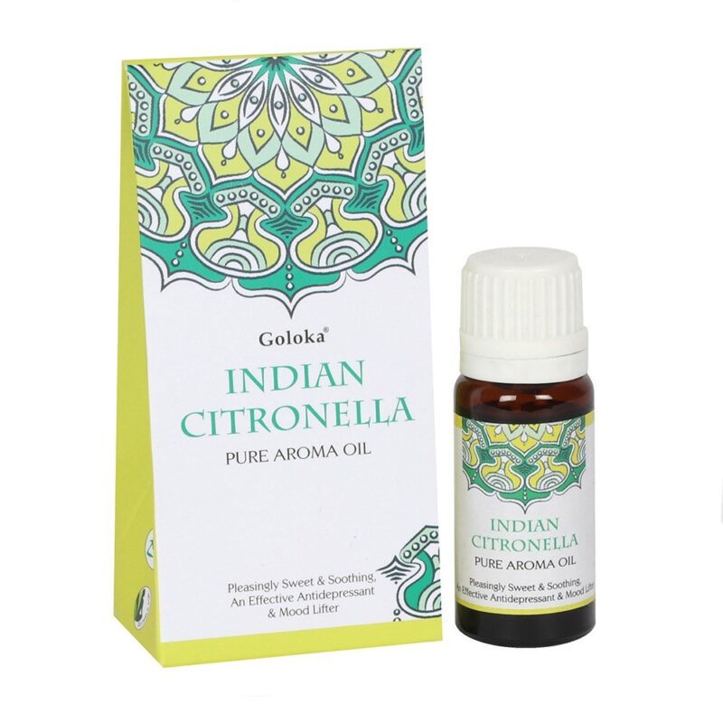 Αρωματικά Έλαια Goloka - Ινδική Σιτρονέλα (Indian Citronella) Pure Aroma Oil 10ml - mykarma.gr