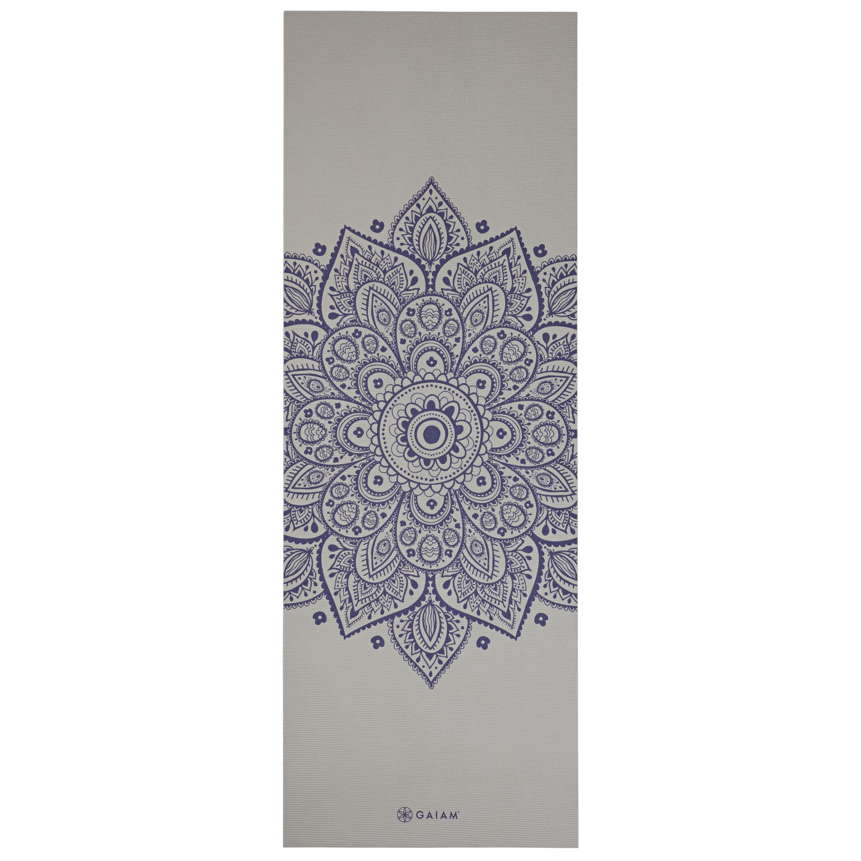 Gaiam Premium Στρώμα Yoga Grey Sundial Flower Διαστάσεις: Μήκος: 173 εκ Πλάτος: 61 εκ Πάχος: 5 mm - mykarma.gr