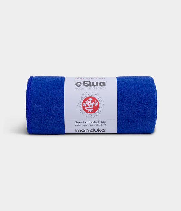 Manduka - Πετσέτα Χειρός - eQua® Hand Yoga Towel - Blue Toad Βάρος 90γρ Διαστάσεις: 41cm x 67cm - mykarma.gr