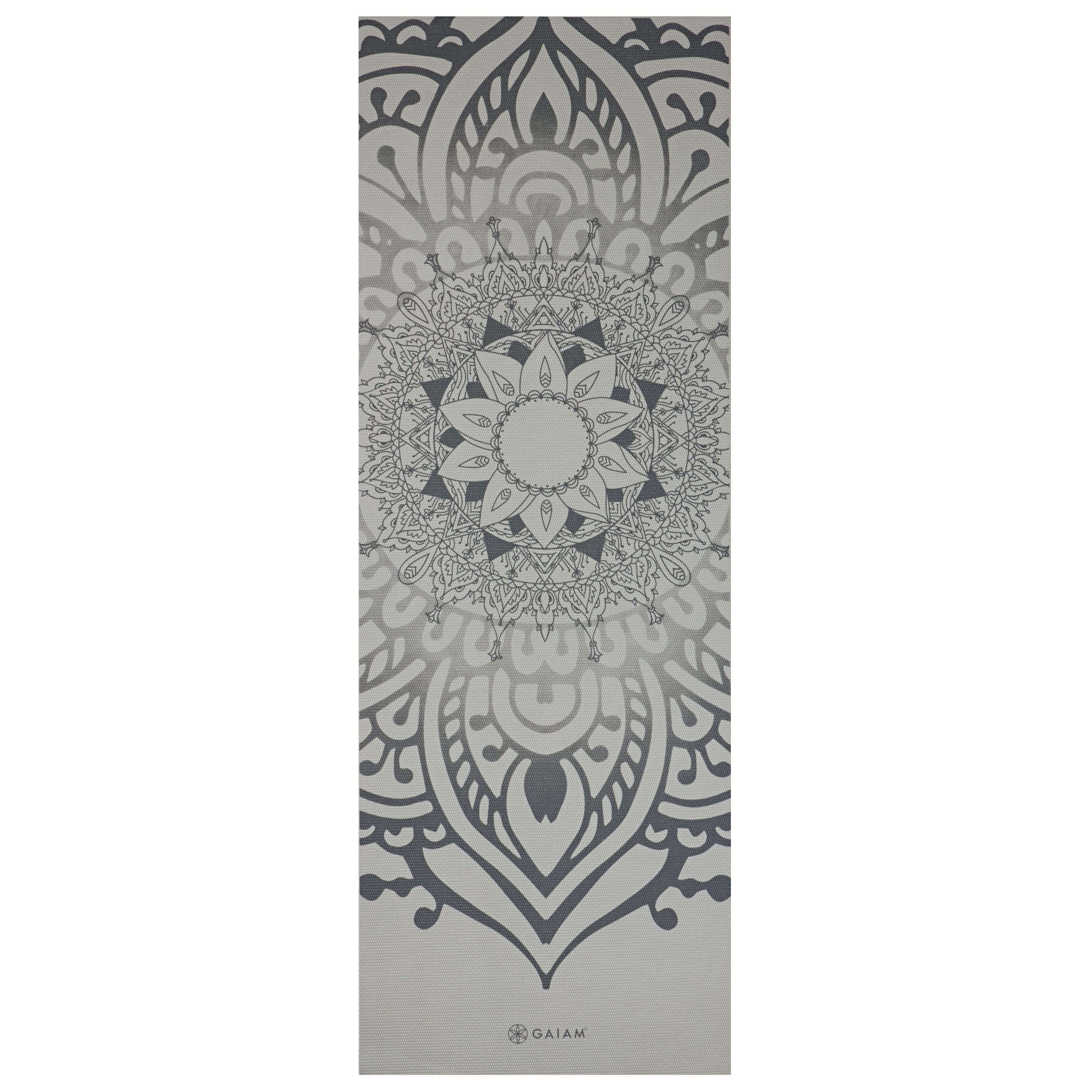 Gaiam Premium Στρώμα Yoga Grey Sundial Layers Διαστάσεις: Μήκος: 173 εκ Πλάτος: 61 εκ Πάχος: 5 mm - mykarma.gr