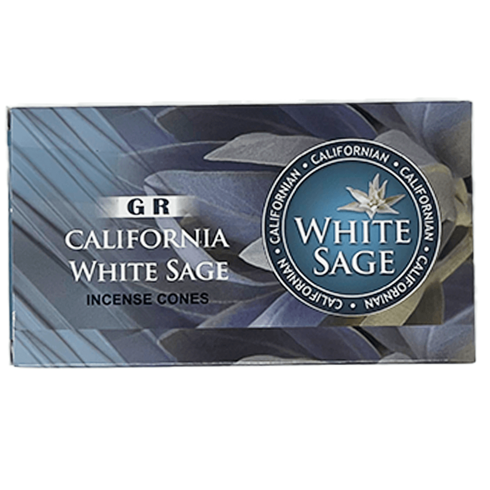 Κώνοι θυμιάματος California White Sage - Λευκό Φασκόμηλο Καλιφόρνιας Βάρος: 20 g Περιεχει 10 κώνους + Βάση - mykarma.gr