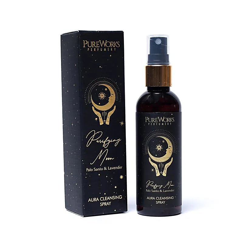 Φυσικό Σπρέι καθαρισμού Αύρας «Purifying Moon» - με αιθέριο έλαιο Palo Santo & Λεβάντα 100 ml - mykarma.gr