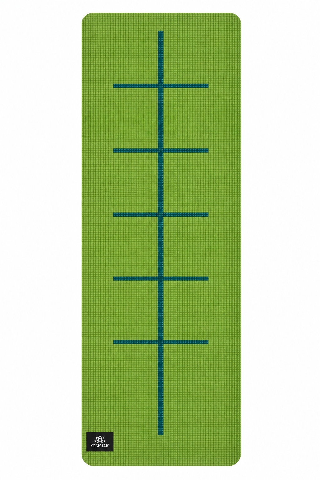 Yogistar - Yoga mat 'Plus - alignment'/Kiwi - Αντιολισθητικό στρώμα με ευθυγραμμίσεις για Yoga & Pilates Διαστάσεις: 195 cm x 61 cm x 5 mm Βάρος 1,2 kg