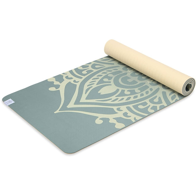 Gaiam Performance Yoga Mat - Στρώμα TPE με ιμάντα μεταφοράς - Iceberg Sundial Layers Διαστάσεις: Μήκος: 173 εκ Πλάτος: 61 εκ Πάχος: 6 mm