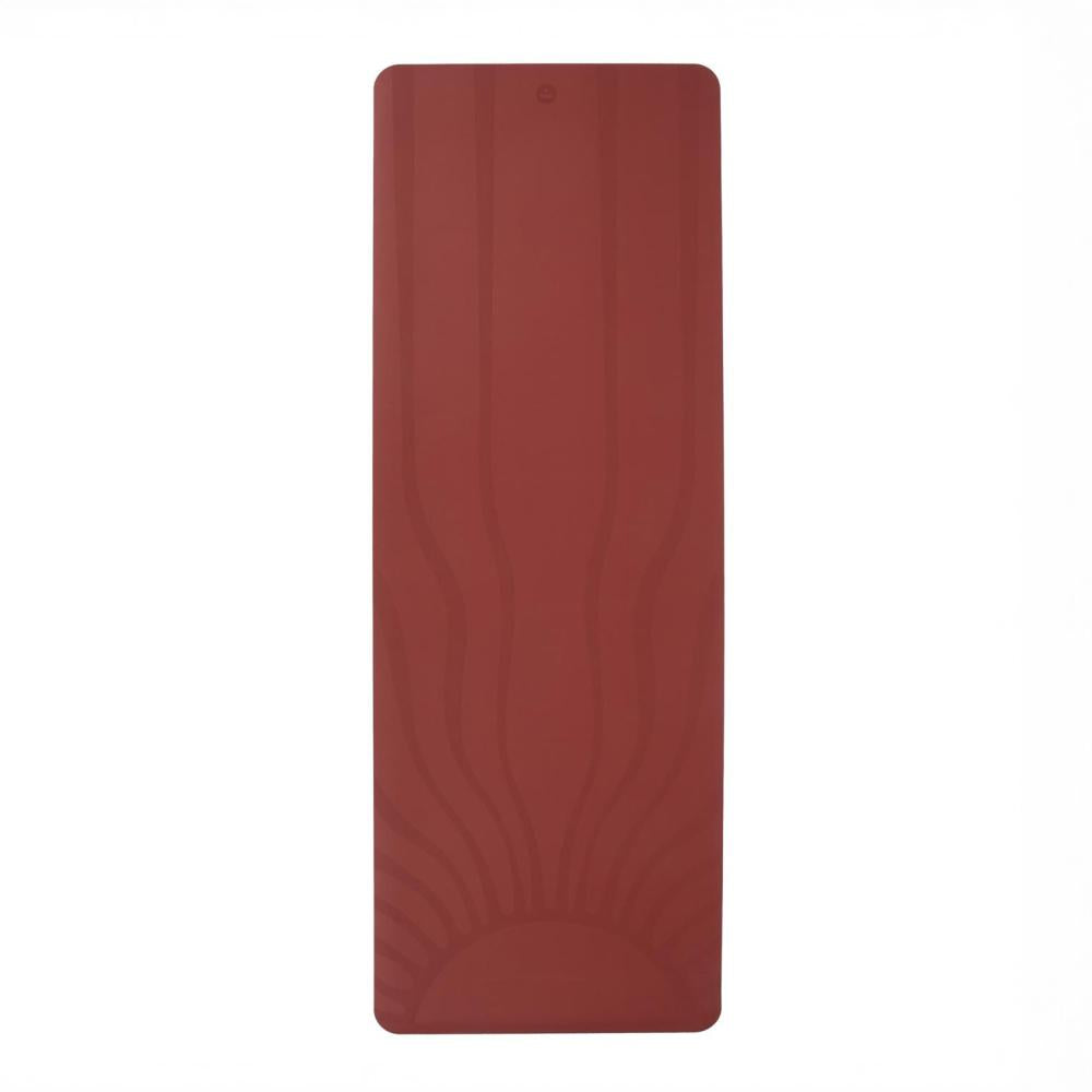 Bodhi - Στρώμα Yoga από φυσικό καουτσούκ & PU με Rising Sun - red earth 185 x 66 cm 4 mm 2,5 kg - mykarma.gr