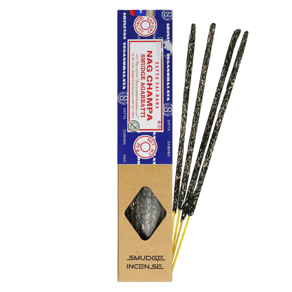 Αρωματικό Στικ - Satya Smudge - Natural Nag Champa Χρόνος καύσης ανά Στικ ±50 λεπτά Βάρος: ±25 g - mykarma.gr