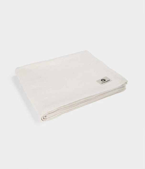 Βαμβακερή Κουβέρτα Manduka Essential cotton blanket - natural Διαστάσεις: 208cm x 173cm 1,4kg - mykarma.gr