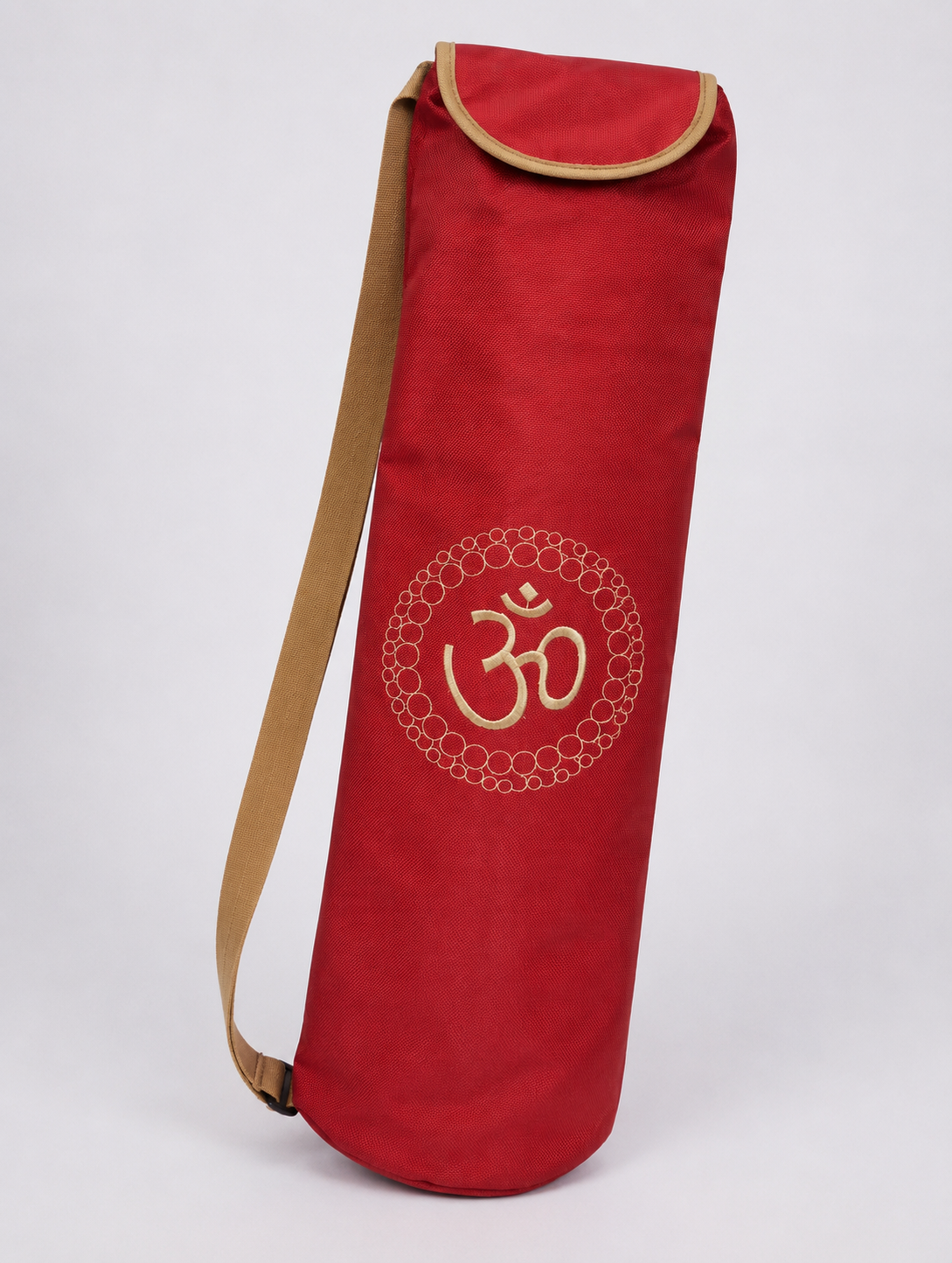 Waterproof Yoga Mat Bag - Αδιάβροχη Τσάντα Μεταφοράς Στρώματος Yoga & Fitness με Κεντημένο Σύμβολο “Ohm” - ποικιλία χρωμάτων Διαστάσεις: 66x23x12 cm Ø12 cm