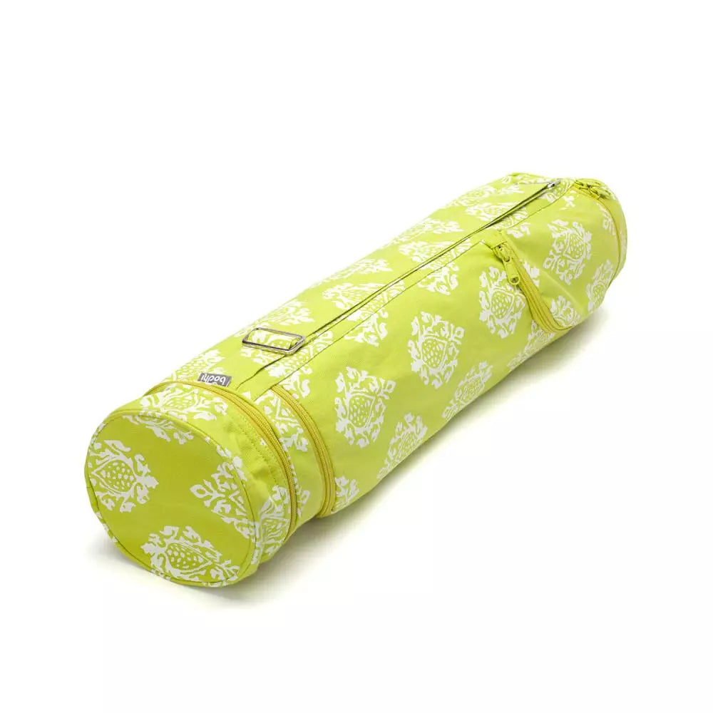 Bodhi Yoga Asana Mat Bag Maharaja - Τσάντα Μεταφοράς για στρώμα “Shimla” - βαμβάκι - lime green Διαστάσεις 60 cm - mykarma.gr