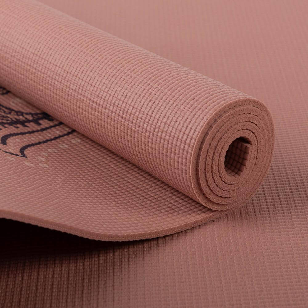 Bodhi στρώμα γιόγκα Leela με γραμμή “Hamsa” - rose tan 183 x 60 cm, 4.5 mm Βάρος: 1,4 kg