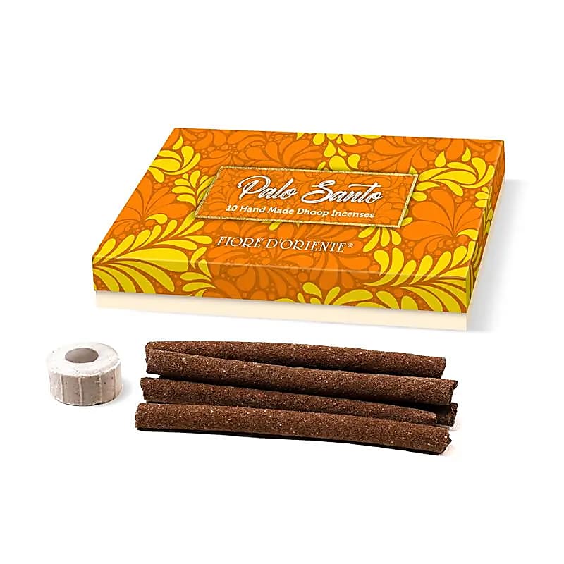 Fiore d'Oriente Χειροποίητο Dhoop Palo Santo - 10 ραβδιά & Βαση Βάρος: 40 γρ - mykarma.gr