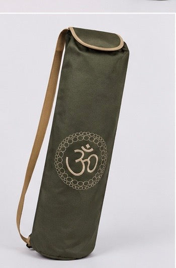 Waterproof Yoga Mat Bag - Αδιάβροχη Τσάντα Μεταφοράς Στρώματος Yoga & Fitness με Κεντημένο Σύμβολο “Ohm” - ποικιλία χρωμάτων Διαστάσεις: 66x23x12 cm Ø12 cm