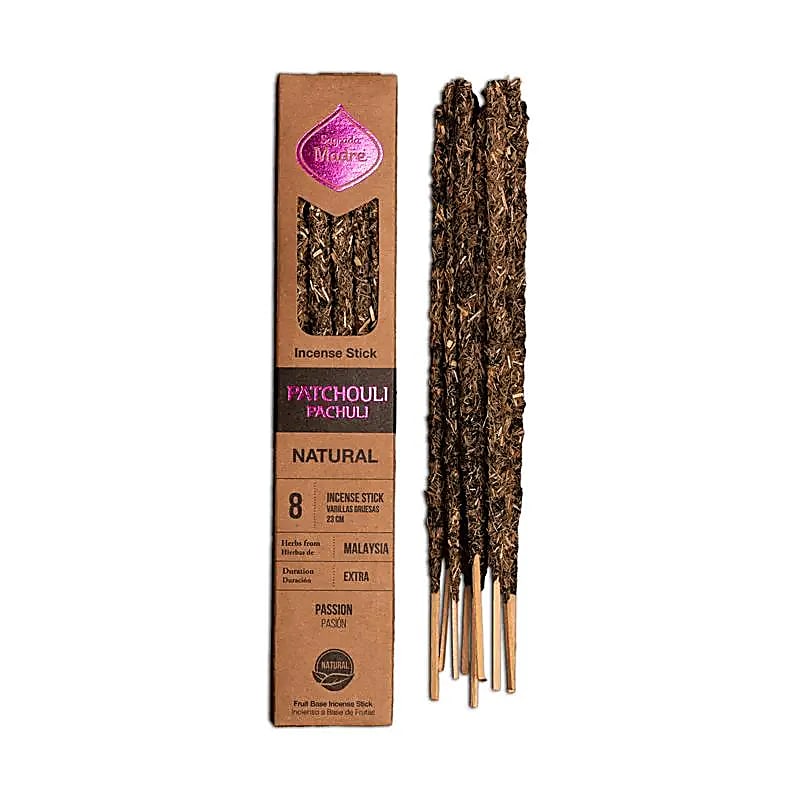 Αρωματικό Στικ - Sagrada Madre - Natural Patchouli (Πατσουλί) Χρόνος καύσης ανά Στικ ±60 λεπτά Βάρος: ±30 g - mykarma.gr