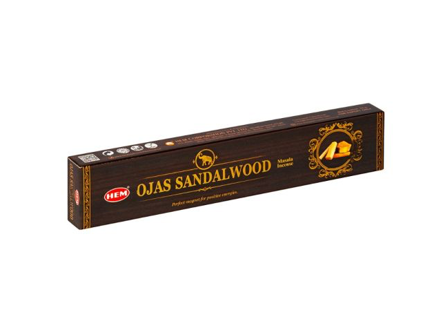 Hem Masala Incense - Αρωματικά Στικ Σανδαλόξυλο (Ojas Sandalwood)  15 g