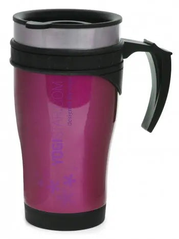 Yogistar - DRINKING Thermo Mug Retro - Θερμό Μπουκάλι/Κύπελλο Νερού Γιόγκα από Ανοξείδωτο Χάλυβα - raspberry 400ml - mykarma.gr