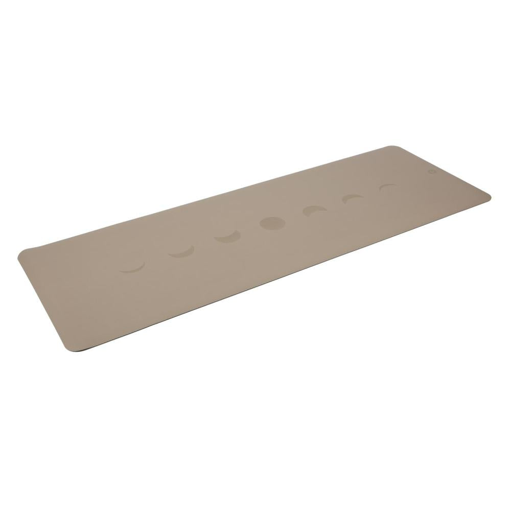 Bodhi - Στρώμα Yoga από φυσικό καουτσούκ & PU με Moon Phases - light taupe 185 x 66 cm 4 mm 2,5 kg - mykarma.gr