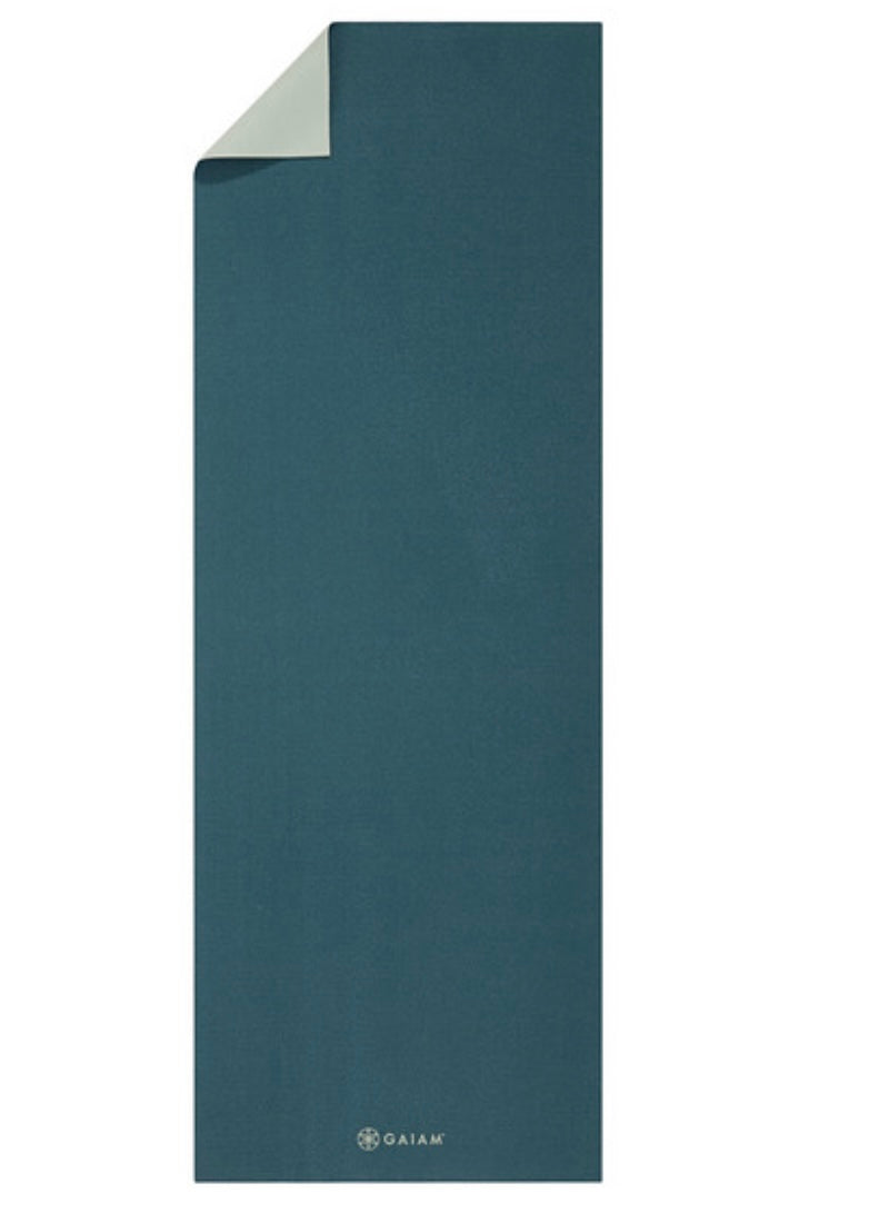 Gaiam Στρωμα Yoga Deep Jade/Icicle - 2 χρώματα στο ίδιο στρώμα(2 όψεις) Διαστάσεις: Μήκος: 173 εκ Πλάτος: 61 εκ Πάχος: 4 mm - mykarma.gr