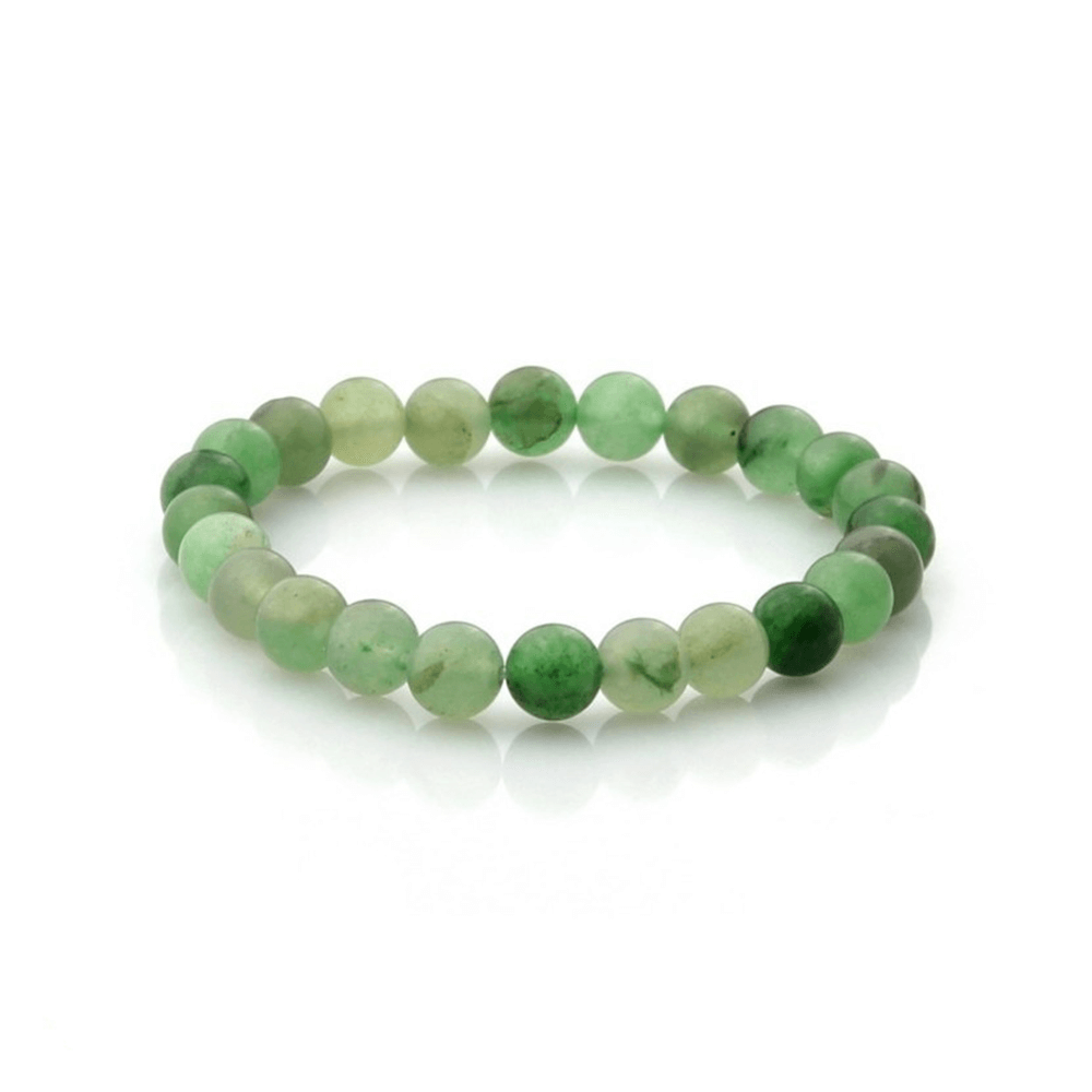 Βραχιόλι Από Πράσινη Αβεντουρίνη (Green Aventurine) Με Χάντρες 8mm - mykarma.gr