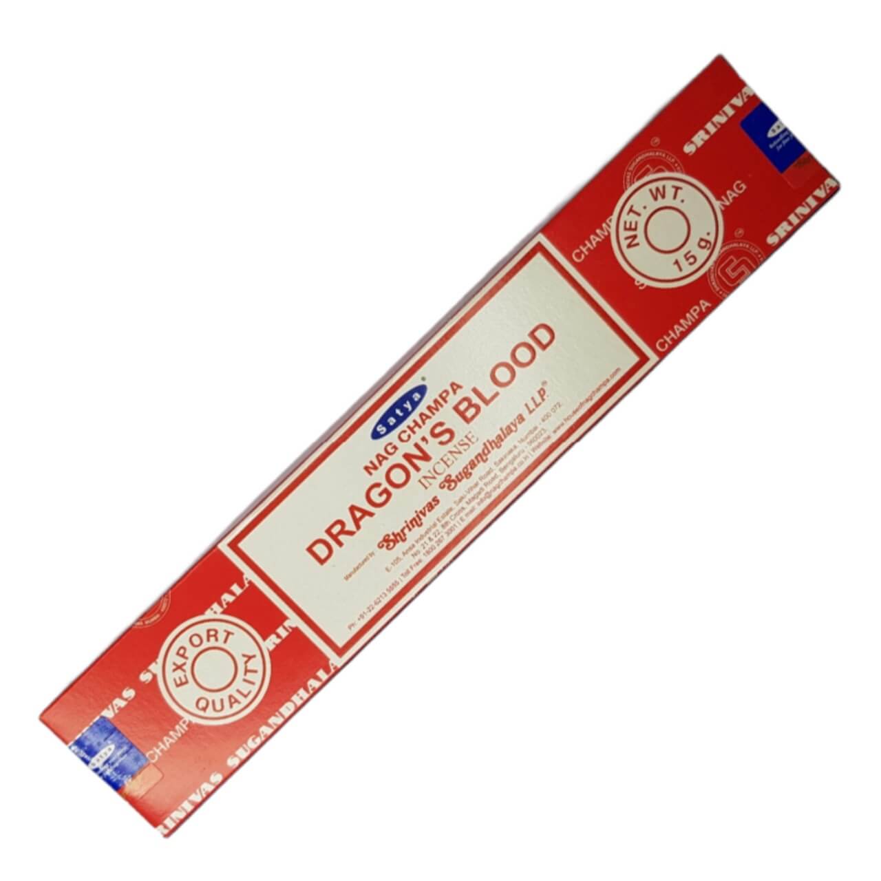 Αρωματικά Στικ - Satya Nag Champa - Dragon’s Blood Βάρος: 15 g