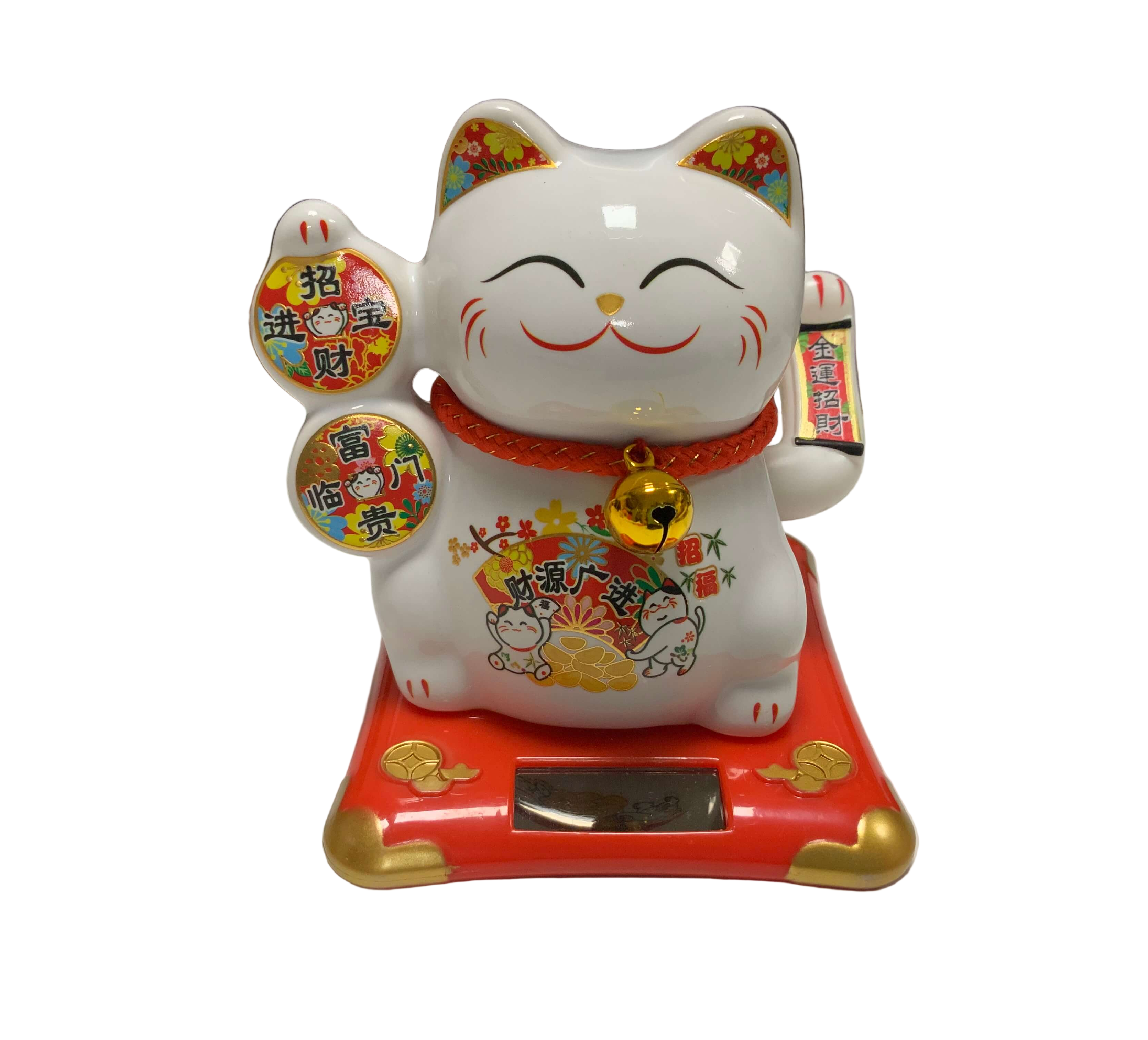 Κεραμικός Maneki Neko Lucky Cat - Σύμβολο καλής Τύχης & Πλούτου Ύψος 11cm Πλάτος 9cm Βάθος 9cm