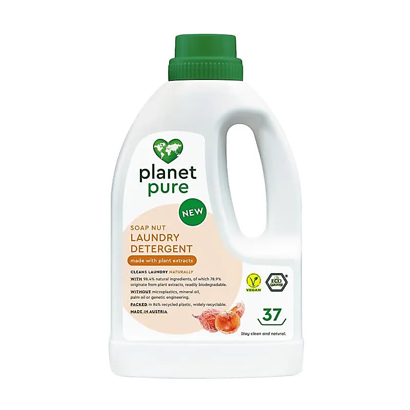 ΒΙΟ Planet Pure-Οργανικό υγρό Απορρυπαντικό Ρούχων-Soap Nut με φυτικά εκχυλίσματα-Universal Περιεκτικότητα 1480ml για 37 πλύσεις - mykarma.gr