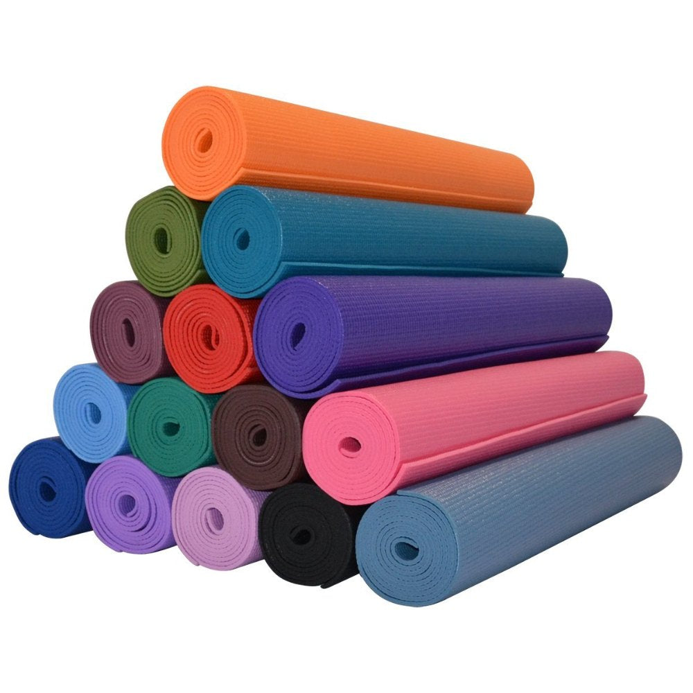 Basic Yoga Mat - Στρώμα γιόγκα PVC για αρχάριους-ποικιλία χρωμάτων Διαστάσεις: 183cm X 61cm X 5 mm Βάρος: 1,2 kg