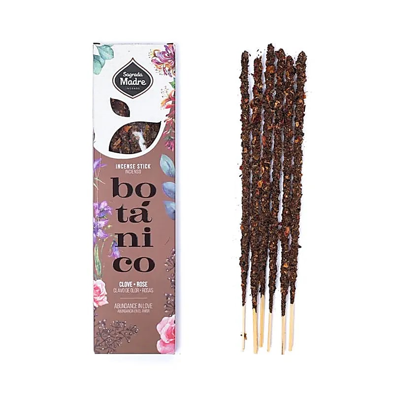 Αρωματικό Στικ - Sagrada Madre Botanical - Herbal Cloves & Roses (Γαρύφαλλα & Τριαντάφυλλα) Χρόνος καύσης ανά Στικ ±55 λεπτά Βάρος: ±20 gr - mykarma.gr