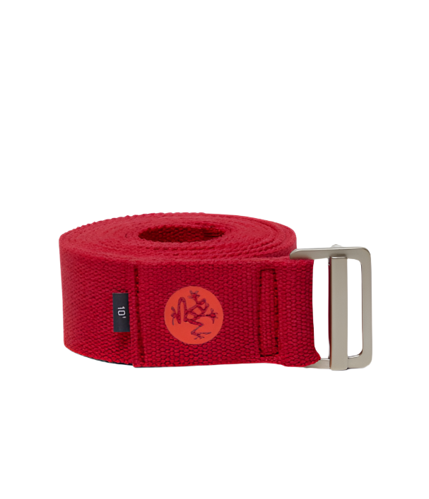 Manduka Ιμάντας - AligN Yoga Strap - Rose 304cm x 4,5cm - mykarma.gr