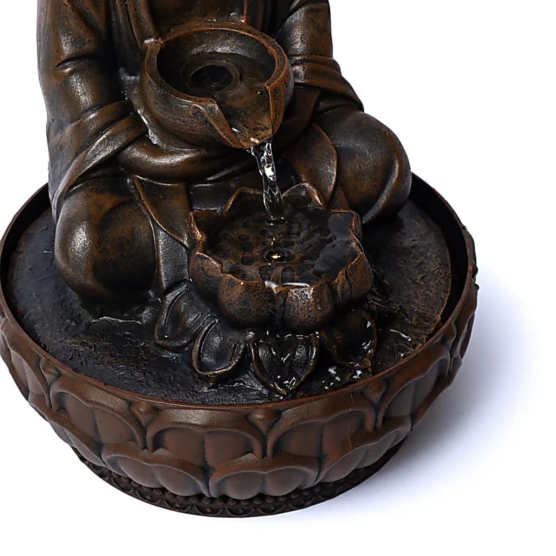 Συντριβάνι «Offering Buddha» Διαστάσεις: 19,5 Χ 19,5 Χ 29 εκ - mykarma.gr