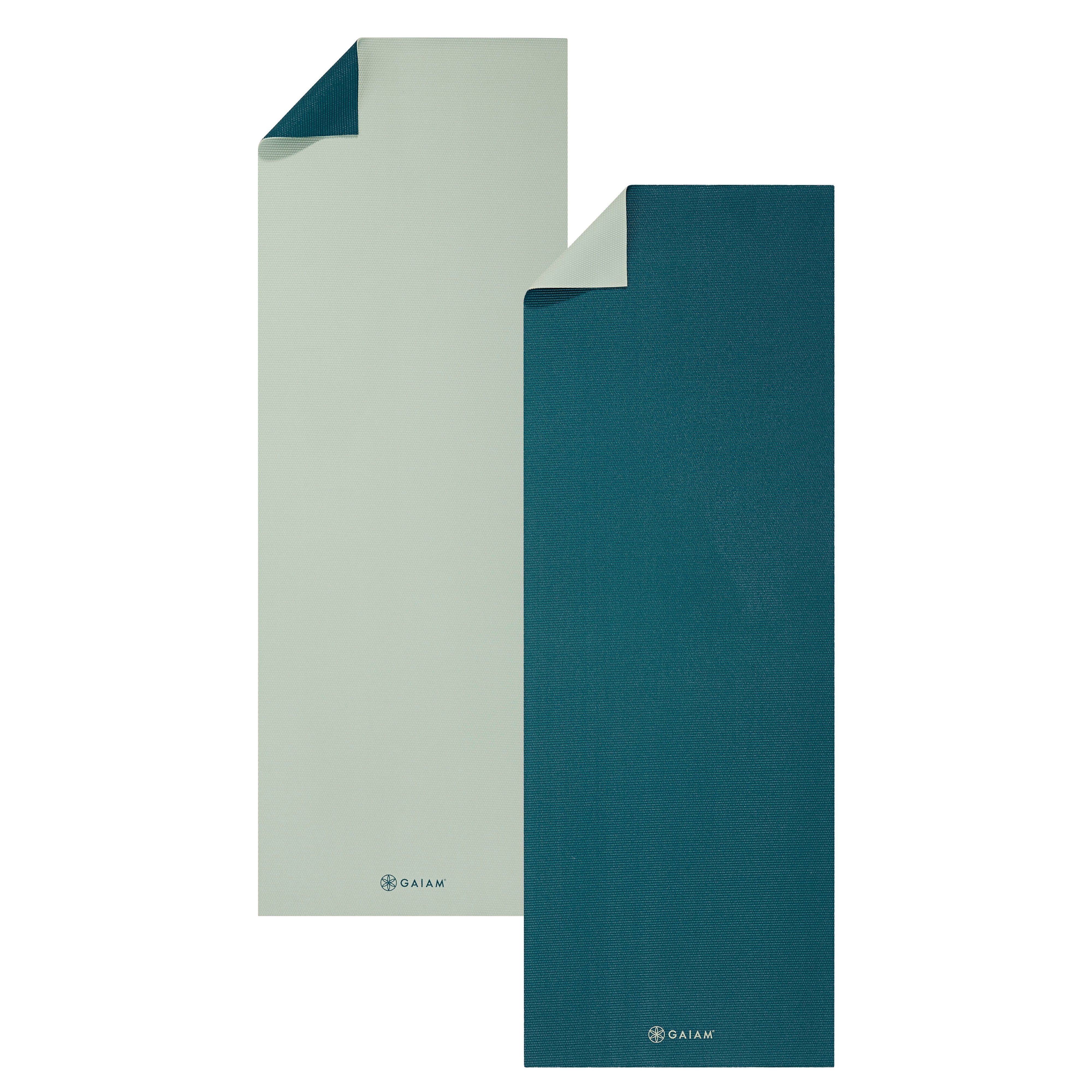 Gaiam Στρωμα Yoga Deep Jade/Icicle - 2 χρώματα στο ίδιο στρώμα(2 όψεις) Διαστάσεις: Μήκος: 173 εκ Πλάτος: 61 εκ Πάχος: 4 mm - mykarma.gr