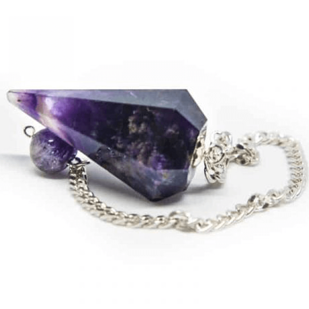 Εκκρεμές (Pendulum) - ανοιχτόχρωμος Αμέθυστος (Amethyst) Μέγεθος: 3,5 cm Βάρος: 9 g - mykarma.gr