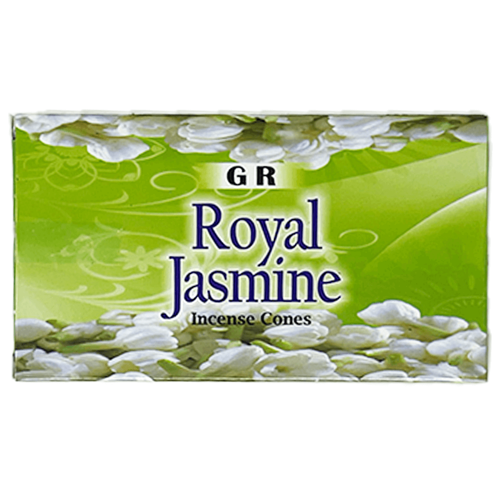 Κώνοι θυμιάματος Royal Jasmine - Γιασεμί Βάρος: 20 g Περιεχει 10 κώνους + Βάση - mykarma.gr