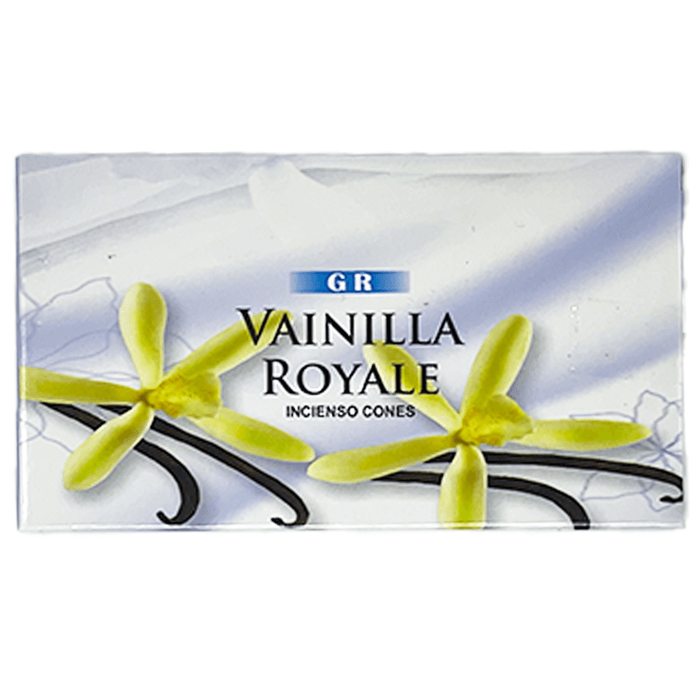Κώνοι θυμιάματος Royal Vanilla - Βανίλια Βάρος: 20 g Περιεχει 10 κώνους + Βάση - mykarma.gr