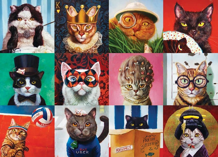 Παζλ 1000 Τεμαχίων - Puzzle “Funny Cats” Τεχνολογία: Smart-Cut™