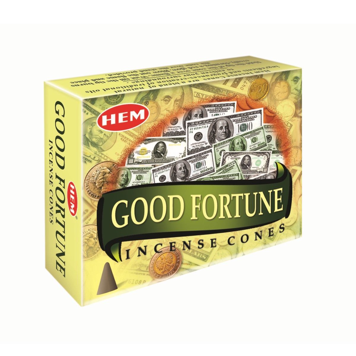 HEM Αρωματικοί Κώνοι – Άρωμα Good Fortune – 10 Κώνοι - mykarma.gr