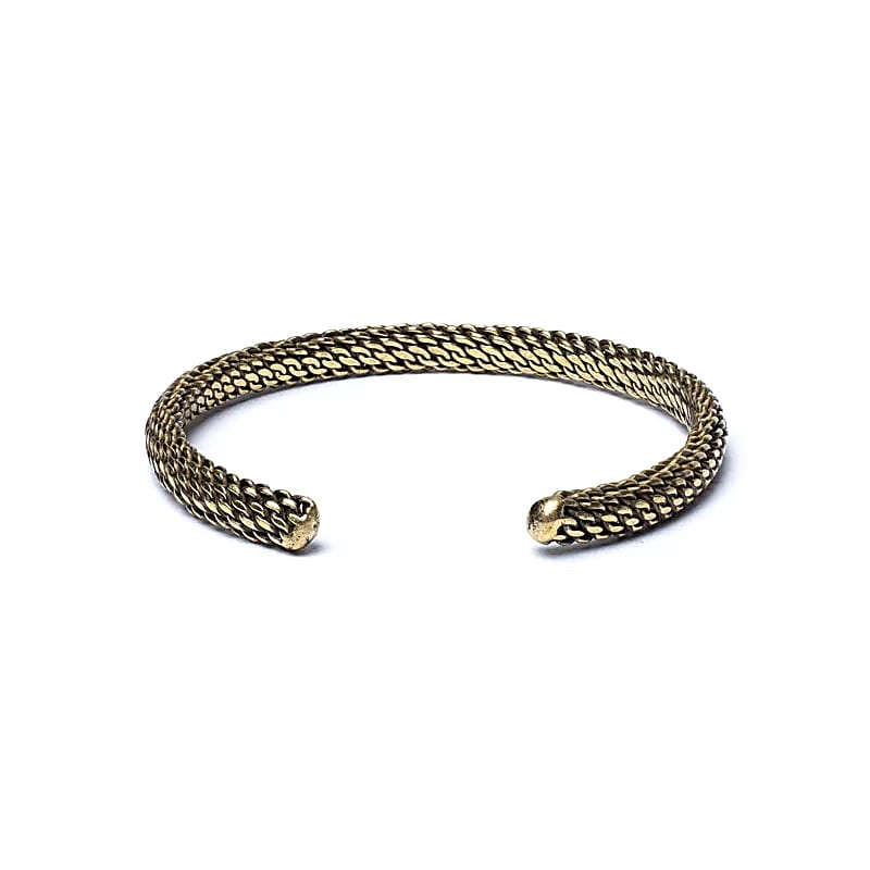 Βραχιόλι Ορείχαλκου - χειροποίητο Μέγεθος ρυθμιζόμενο Βάρος: 19 g Φάρδος: 0,5 cm - mykarma.gr