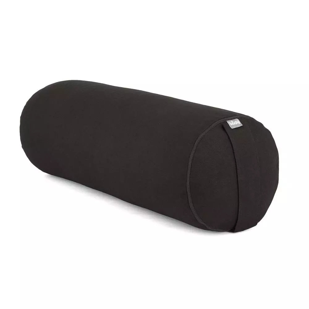 Bodhi Στρογγυλό μαξιλάρι Bolster Basic - black - κάλυμμα απο οργανικό βαμβάκι Διαστάσεις: 67 × 22 εκ - mykarma.gr