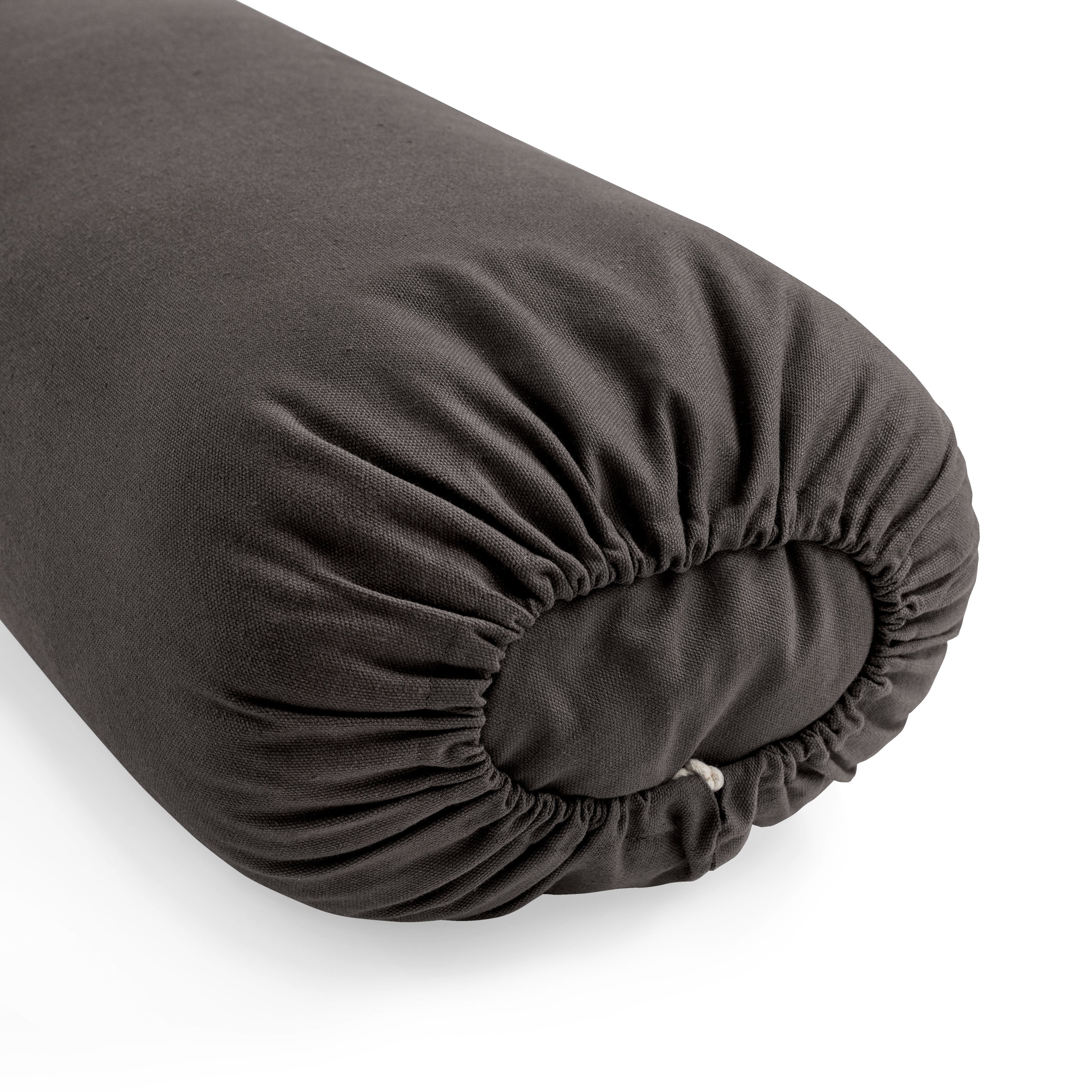 Lotuscrafts Restorative S μαξιλάρι Bolster - Anthracite - κάλυμμα απο οργανικό βαμβάκι & γέμιση Καποκ μαλλί Διαστάσεις: 72 × 20 x 15 cm Βάρος: 0,9 kg - mykarma.gr