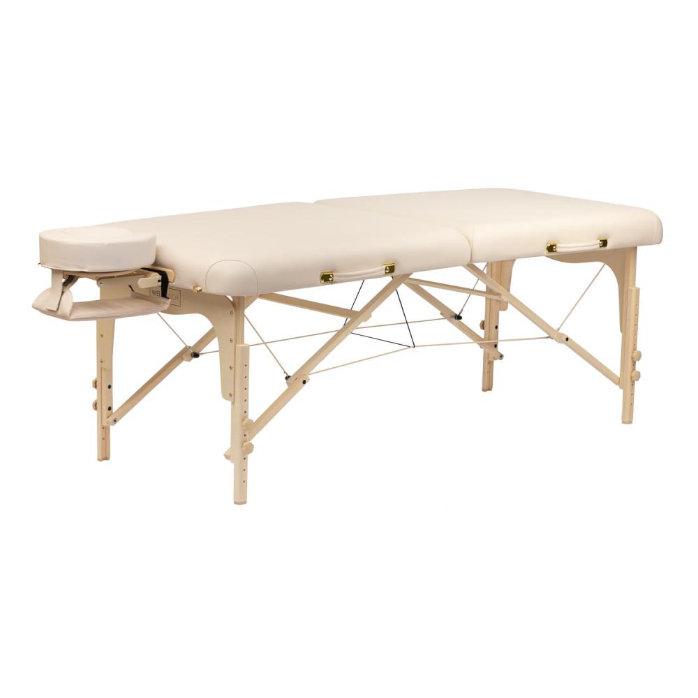 Φορητό κρεβάτι μασάζ WellTouch BALANCE II 76 cm σε μπεζ με προσκέφαλο