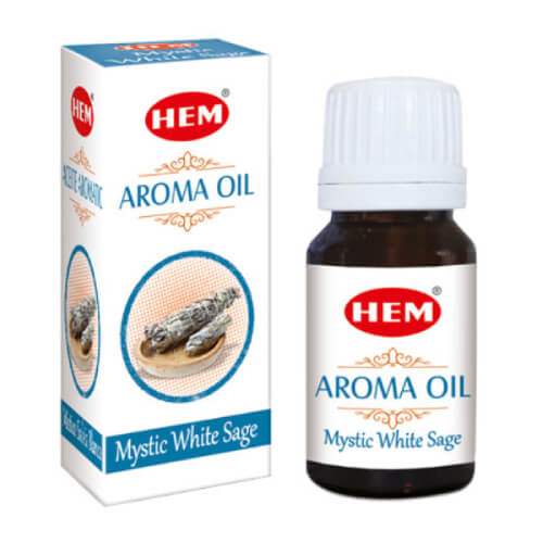 HEM Aroma Oil – Άρωμα Λευκό Φασκόμηλο Mystic White Sage – 10ml - mykarma.gr