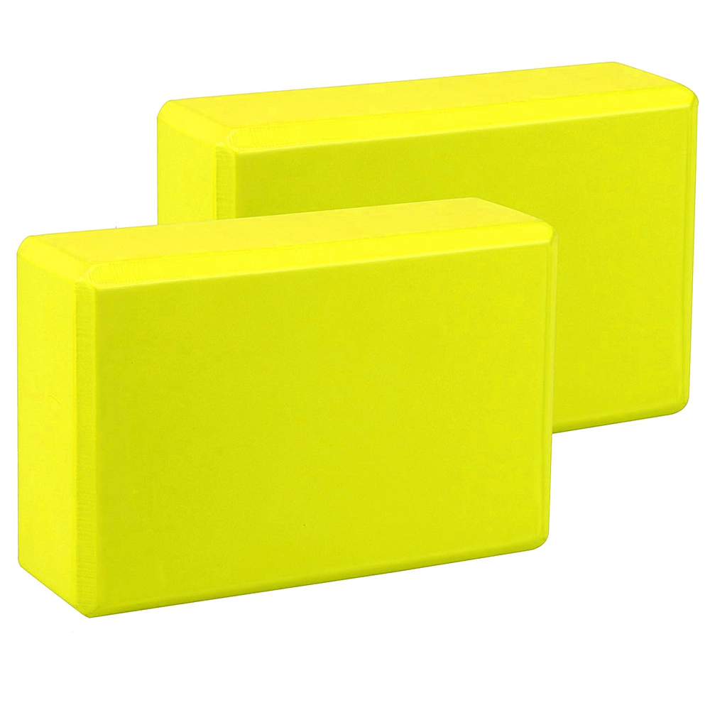 Set 2 Basic Yoga Block - τουβλάκι γιόγκα - Κίτρινο Διαστάσεις: 23 x 15 x 7.5 cm Βάρος: 135 g, 2 τεμάχια - mykarma.gr