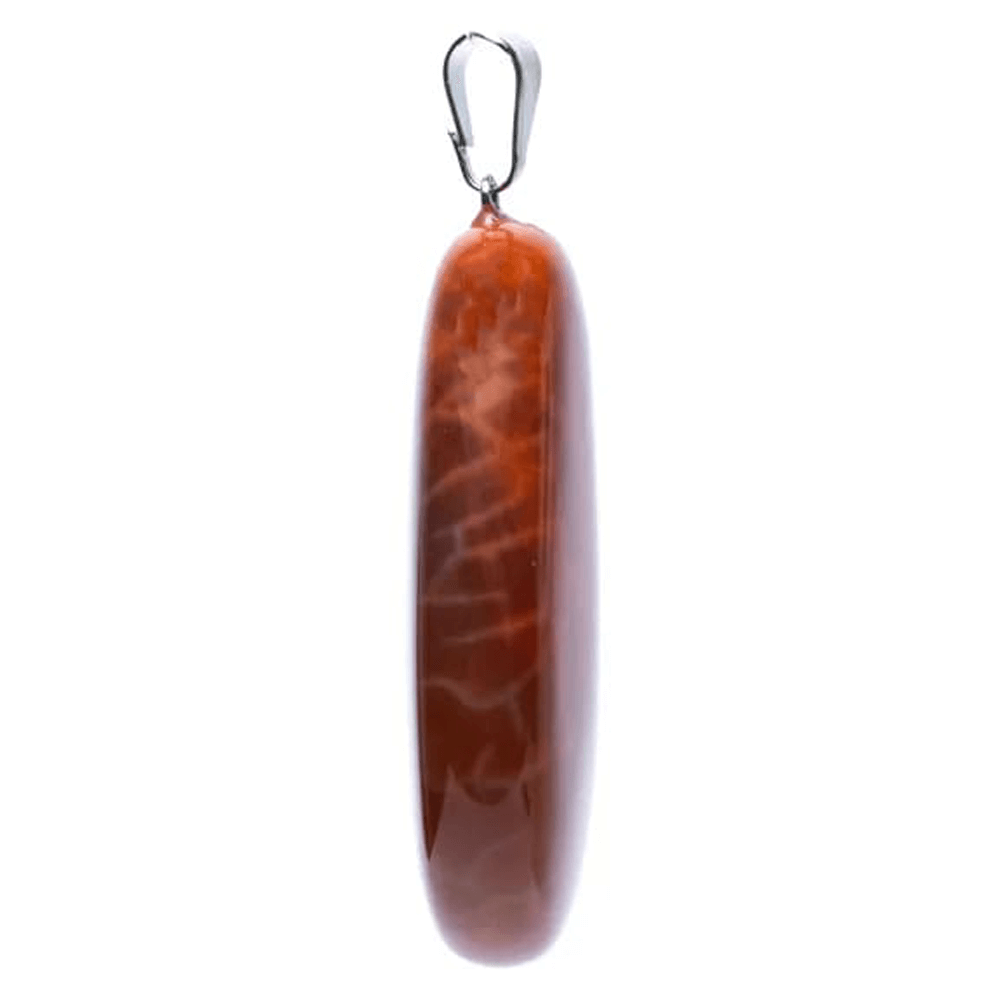 Κρεμαστό Μενταγιόν από Αχάτη (Fire Agate) σε σχήμα σταγόνας Διαστάσεις: ±3-4 cm - mykarma.gr