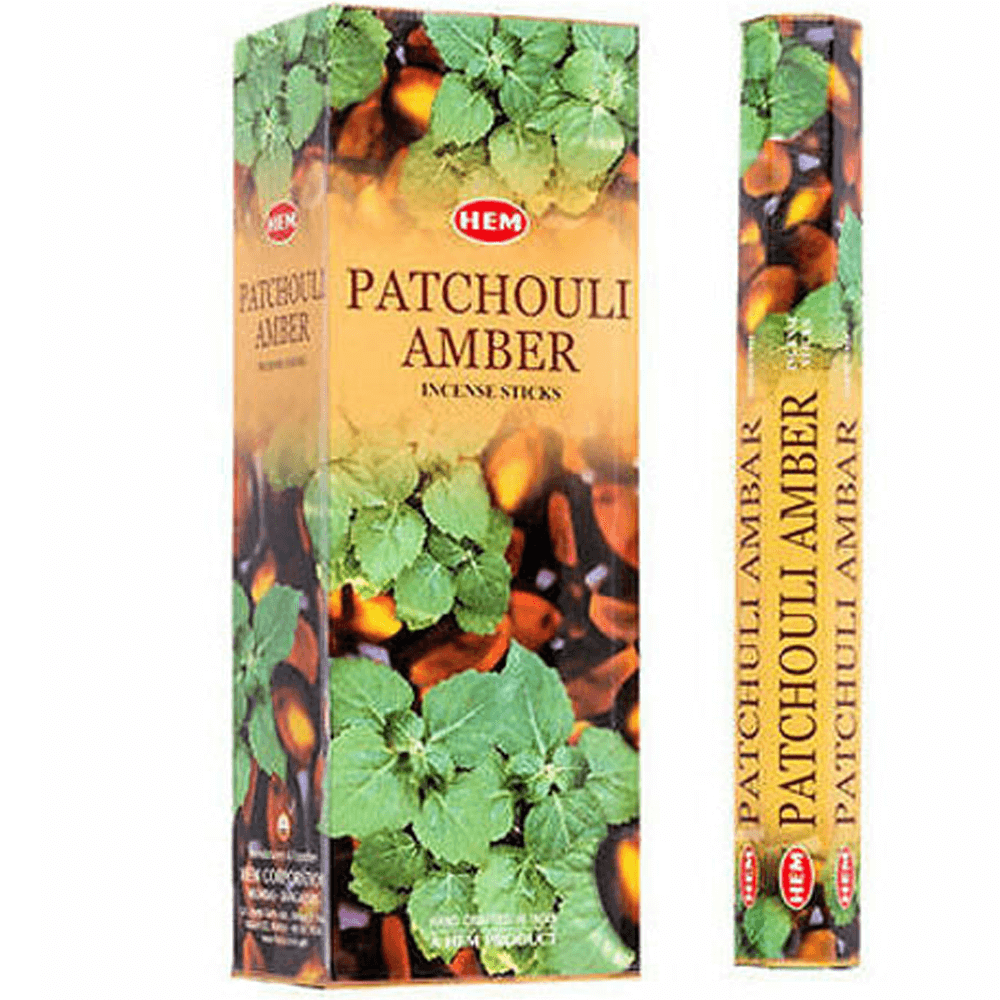 Ινδικό Αρωματικό Στικ Πατσουλί/Κεχριμπάρι (Patchouli Amber)  20 g - mykarma.gr