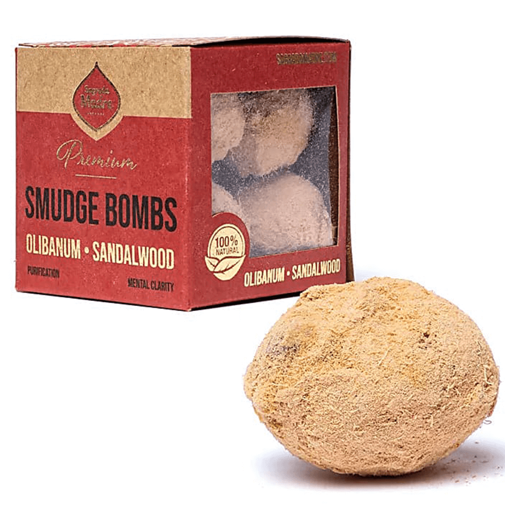 Θυμίαμα Sagrada Madre Premium Smudge Bombs με Λιβάνι & Σανταλόξυλο (Olibanum & Sandalwood) 8τμχ - mykarma.gr