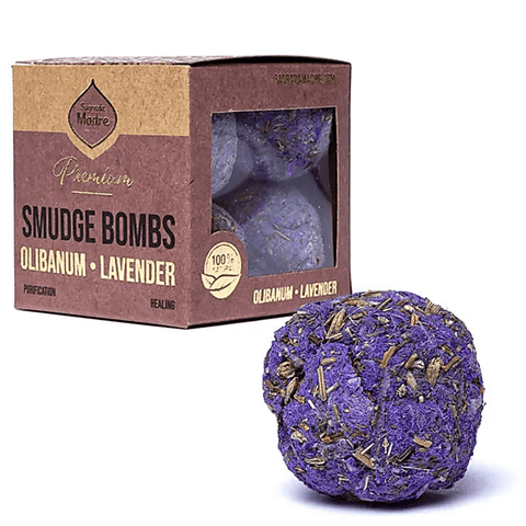 Θυμίαμα Sagrada Madre Premium Smudge Bombs με Λιβάνι & Λεβάντα (Olibanum & Lavender) 8τμχ - mykarma.gr
