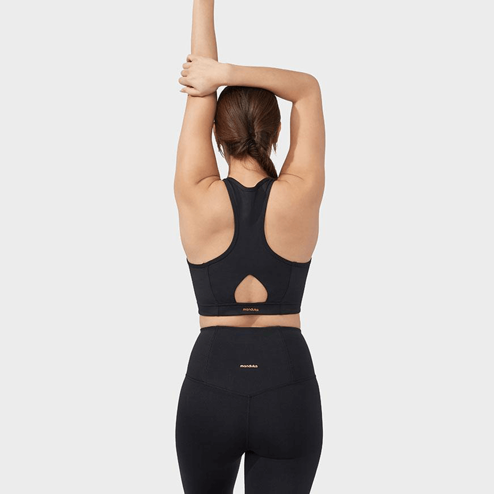 Manduka Action Bra - Γιόγκα T-shirt Top με φερμουάρ - Small - mykarma.gr
