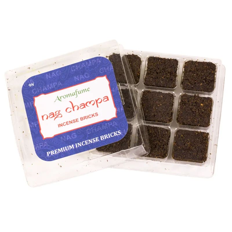 Αρωματικό Κάρβουνο - Incense Bricks Nag Champa για καυστήρα Aromafume - 9 Θυμιάματα/Τούβλα.Βάρος: 40 g - mykarma.gr