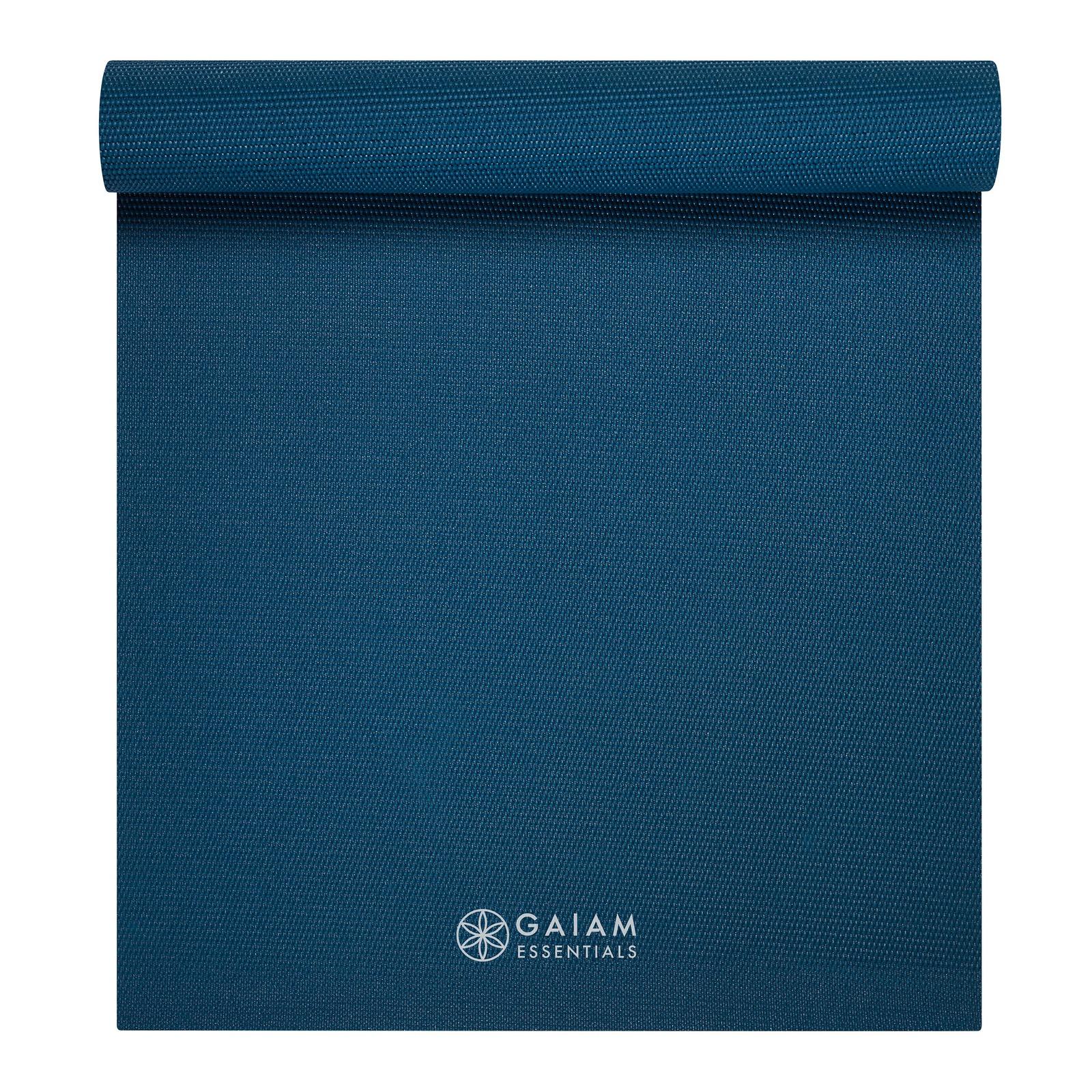 Gaiam Essentials Στρώμα Yoga Navy + Ιμάντας Μεταφοράς Δώρο. Διαστάσεις: Μήκος: 173 εκ Πλάτος: 61 εκ Πάχος: 6 mm - mykarma.gr