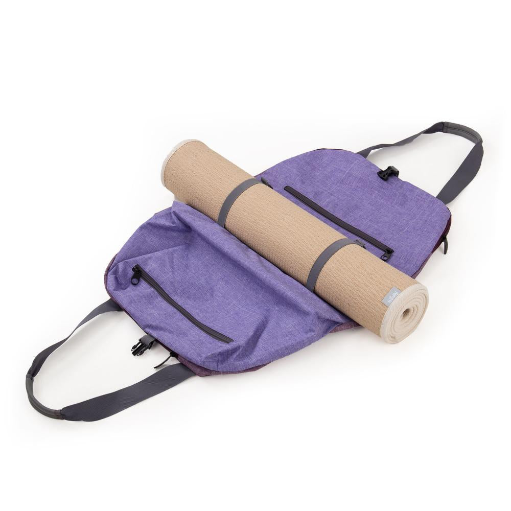 Bodhi Yoga Mat Bag Namaste - Πολυλειτουργική Τσάντα Μεταφοράς για στρώμα - Light Berry . - mykarma.gr